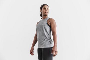 Women's Nobull WoHigh-Neck (CLASSIC Colors) Tanks Grey | SG B3222E